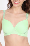 Zivame Cupid Chic Padded Wired 3/4th Coverage T-Shirt Bra - Patina Green — thumbnail 5